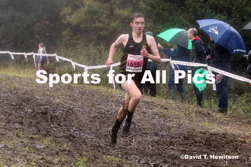 Junior men, National Cross Country Relay Champs., Berry Hill Park, Mansfield.  Photo: David T. Hewitson/Sports for All Pics